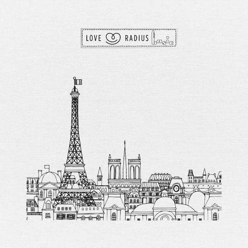 Echarpe BASIC TATTOO Paris Panorama motif